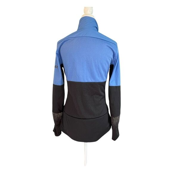 adidas Terrex Outdoor Xperior Jacket Real Blue Carbon Black Full Zip Softshell S - Picture 6 of 14